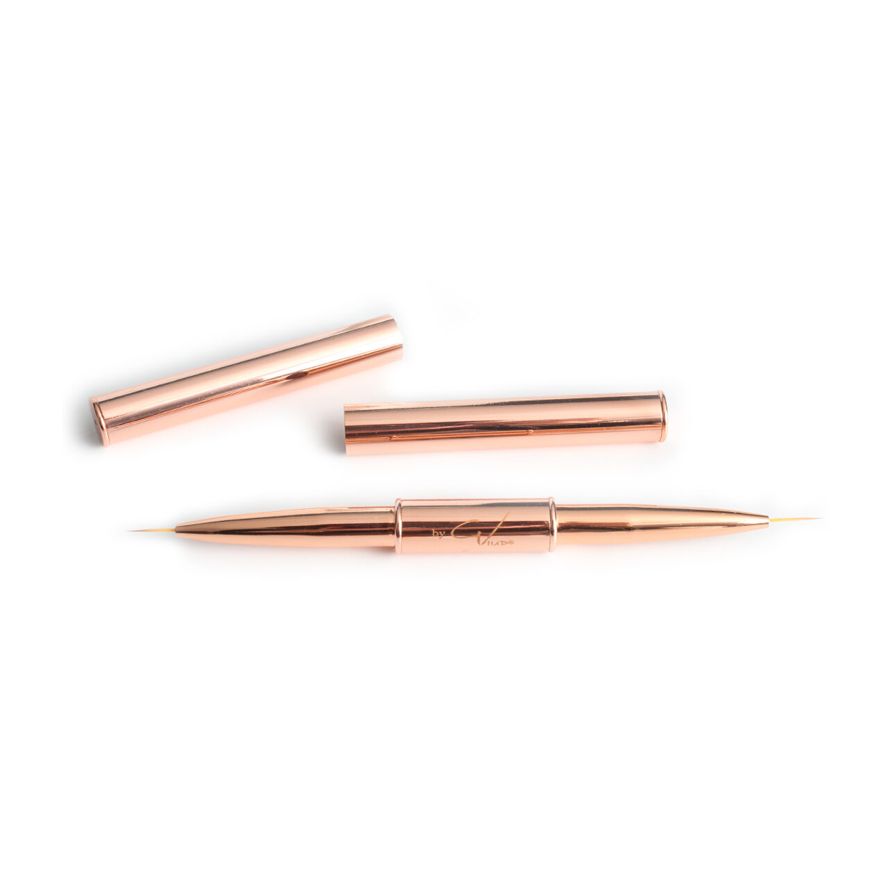 Skiny Nail Art Brush 9mm & 11mm Rose Gold