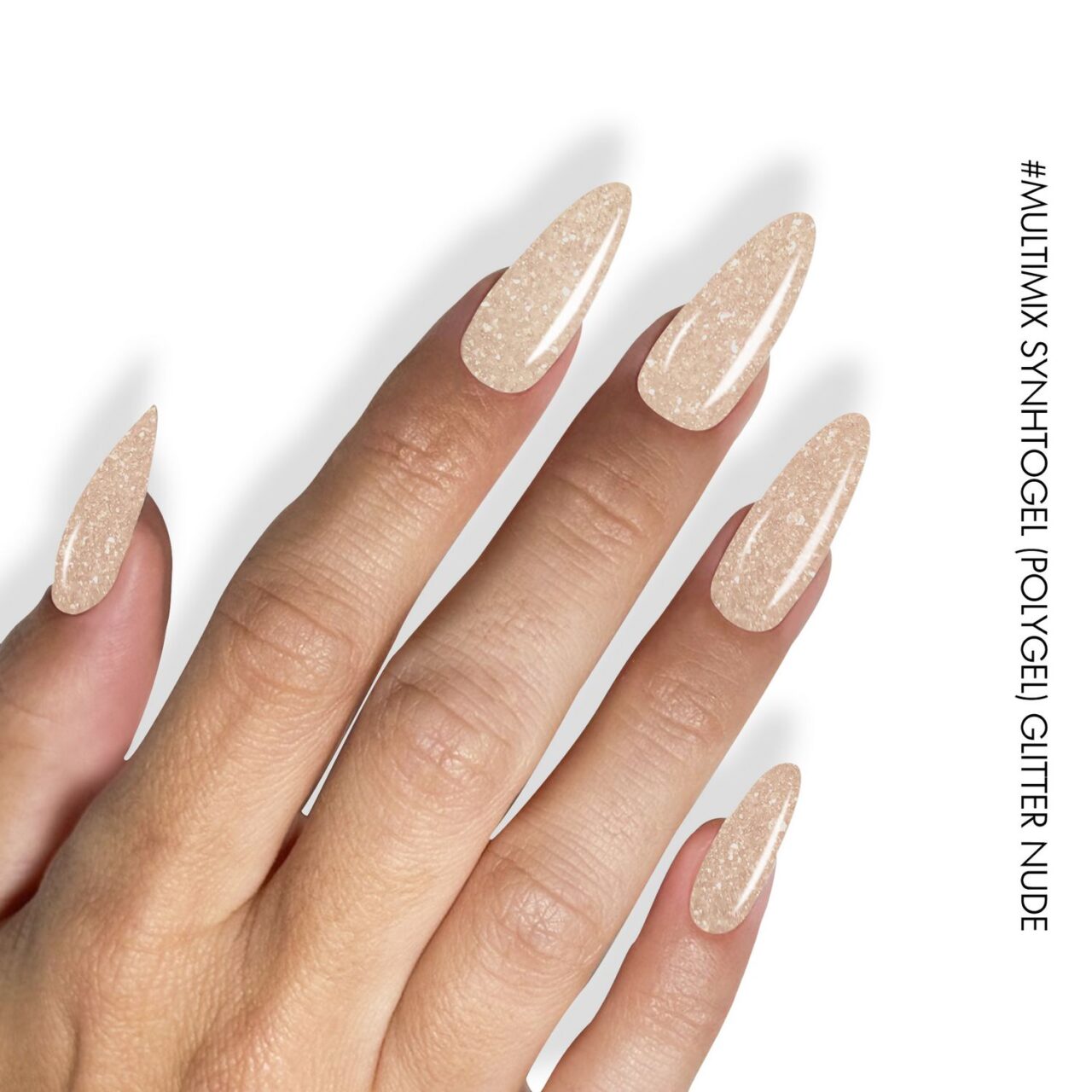 Second image of MultiMix Synthogel (Polygel) Glitter Nude